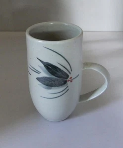 Louise Darby: Studio Pottery Stoneware Mug : Tall Shape, Brushed Decoration - Picture 1 of 10
