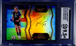 2017-18 Panini Select Signatures Tobin Heath Auto On Card SGC 10 9.5 - Picture 1 of 2