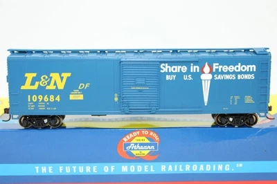 Athearn HO Scale L&N US Savings Bonds Freedom 50' Single Door Box Car NOS - Image 1 of 4