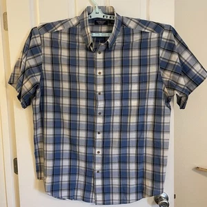 Roundtree & Yorke Men's Short Sleeve Button-Up Easy Care Size 3XLT - Picture 1 of 4