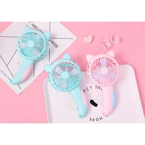 Manual Press Small Fan Hand Pressure Fan Personal Fan Cartoon Mini Portable Wu - Picture 1 of 12