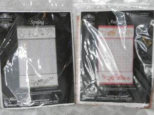 FRÜHLING / HERBST Frottee mit 14 Stück Aida Einsatz Colonial Needle Company LESEN - Bild 1 von 4