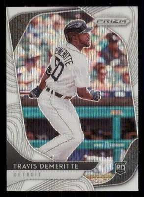 2020 Panini Prizm Prizms White Wave #114 Travis Demeritte - Image 1 of 2