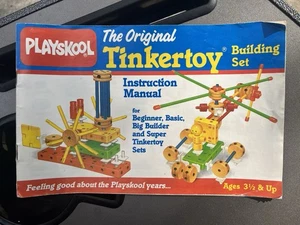 Juego de construcción de juguetes Playskool Tinker 1986 manual de instrucciones, hojas modelo '86 y '91 - Imagen 1 de 14