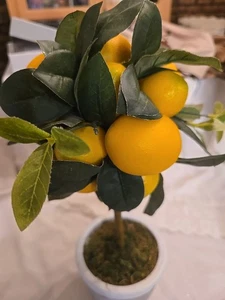 Mini Zitrone getopfter Kunstbaum 15 cm  - Bild 1 von 7