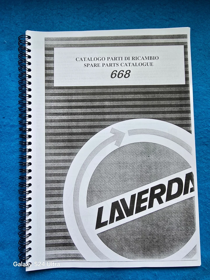 Laverda Zane 668 Parts Manual - Image 1 of 1