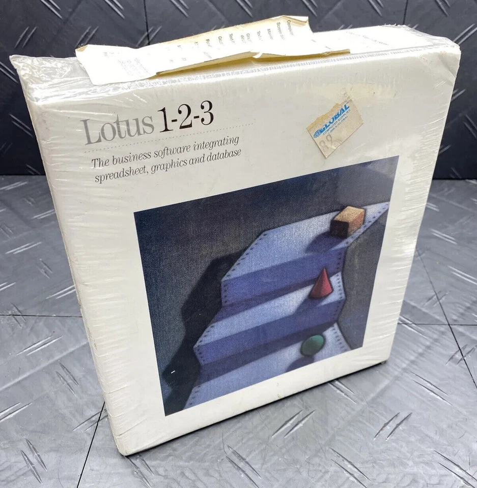 Lotus 1-2-3 123 Spreadsheets Software 5.25 Floppy Disc for IBM New Sealed Rare - Image 1 of 4