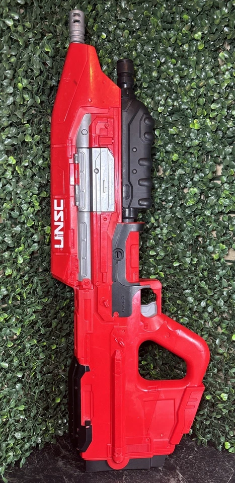 Boom Co Red Halo MA5 Blaster Rifle UNSC Dart Gun Master Chief No Clip Works Gr8 - Image 1 of 4