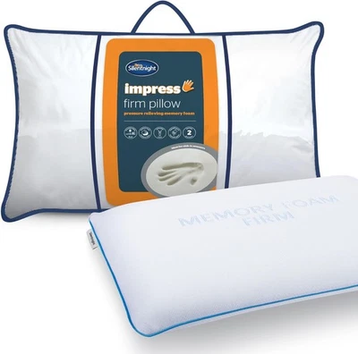 Almohada de espuma viscoelástica Silentnight - Ortopédica para 70 unidades (paquete de 1)  Foto 1 de 4