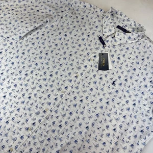Polo Ralph Lauren 4XB Para hombres Camisa Abotonada Velero Manga Larga Nueva con Etiquetas $148 - Imagen 1 de 9