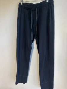 BASSIKE Black Stretch Cotton Pants Size M Womens - Picture 1 of 5
