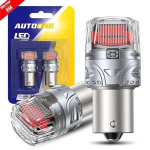 1156 7506 Rojo 16-LED Freno Parada Luz Trasera Bombillas Sin Errores para BMW Audi Lexus - Imagen 1 de 15