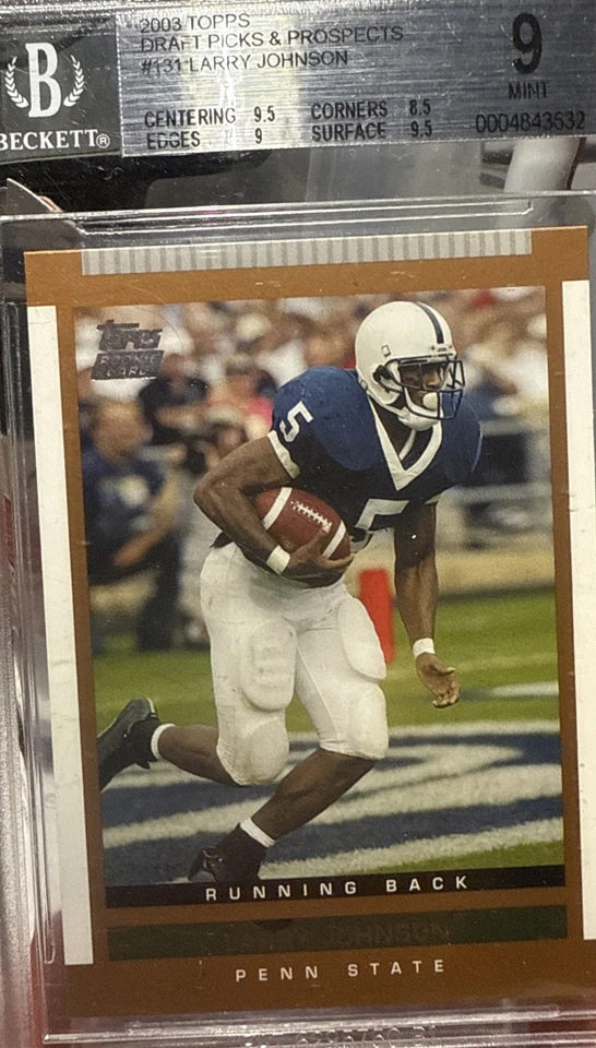 2003 Topps Draft Picks & Prospects - Larry Johnson #131 (RC). BGS. 9💥 - Image 1 of 3