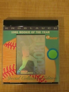 1991 Holoprism Rookie of the Year Limited Edition Chuck Knoblauch Set of 4 COA - Picture 1 of 12