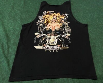 Cola de cadena 2000 de colección - Roadworx motociclista motocicletas bebés LAUGHLIN - talla XL Foto 1 de 4