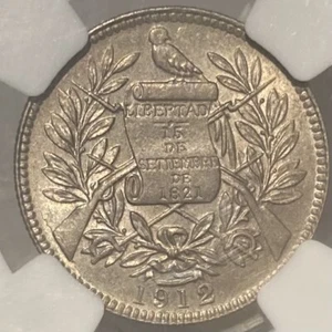 1912 Guatemala 1 Real NGC MS64 - Picture 1 of 2