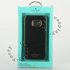 Kate Spade Wrap Saffiano Leather Case Cover For Samsung Galaxy S7 Edge - Black - Bild 1 von 5