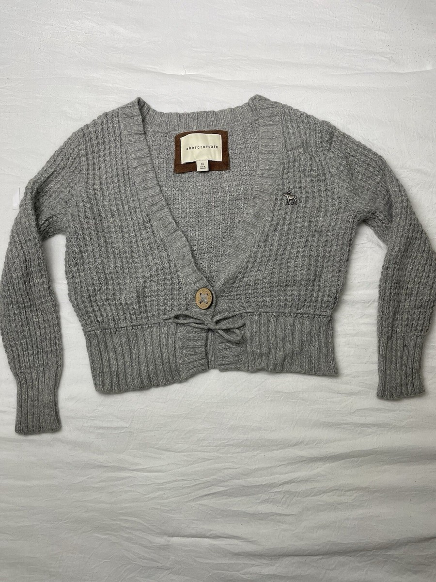 Abercrombie & Fitch カーディガン M グレー Abercrombie & Fitch グレー ニットカーディガン - ジャケット