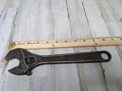 De colección Crescent Jamestown NY - 10" Llave Ajustable - Acero Forjado Caída - EE. UU. Foto 1 de 4