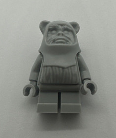 Lego Star Wars - Grey Ewok - Monochrome  -Prototype Minifigure [10236]