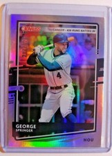 2020 DONRUSS CAREER STAT LINE GEORGE SPRINGER 287/426 (m)