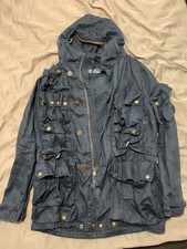 Men's POLO RALPH LAUREN Navy Blue Hood Cargo Utility Jacket Size: S