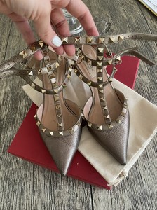 valentino blue rockstud shoes