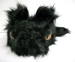 Daniel Boone Oso Negro Sombrero con Ojos y Orejas Peluche Acrílico Grande - Imagen 1 de 2