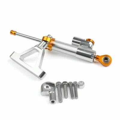 Motorcycle Steering Damper Stabilizer For Kawasaki ZX6R 2007-2008 Silver — 第 1/4 张图片