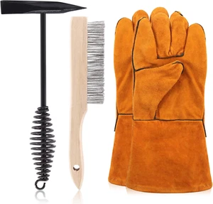 4Pcs 10 Inch Scratch Wire Brush Welding Hammers Slag Removal Tool with Welding G - Picture 1 of 7
