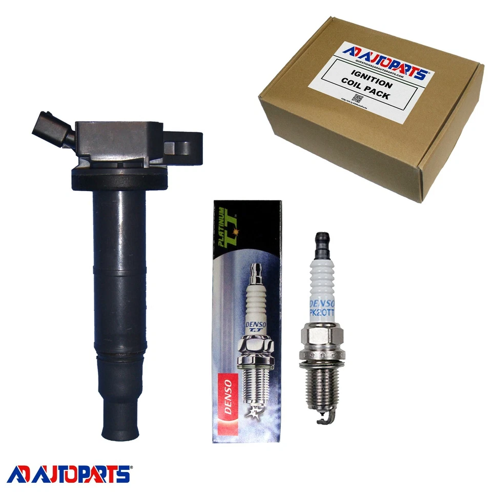 Juego de 1 bujías Denso Platinum TT + 1 bobina de encendido de alto rendimiento Foto 1 de 4