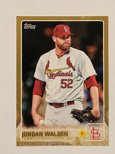 2015 Topps Gold #614 JORDAN WALDEN - #/2015 - St Louis Cardinals - NM/Mint - Picture 1 of 2