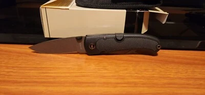 Browning 608 Kodiak FDT Fukuta Seki Japan Black Guthook Folding Hunter Knife NEW - Image 1 of 4