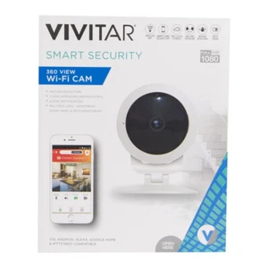 VIVITAR Smart Security Full HD 1080P WiFi Camera 360deg ALEXA, GOOGLE HOME-[F05] - Picture 1 of 8