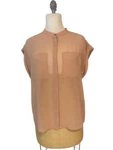 CAbi Chai Tea Sheer Blouse 970 Small - Picture 1 of 4