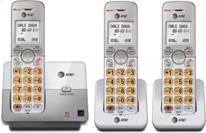 AT&T 3 Słuchawka Bezprzewodowy system telefonii domowej Identyfikator dzwoniącego Połączenie Czekanie Głośnik - Zdjęcie 1 z 9