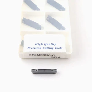 10PCS MGMN250-G LDA 2.5mm CNC Carbide Cut-Off Grooving Inserts MGMN250 For Steel - Picture 1 of 3
