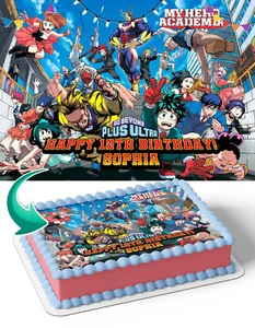 My Hero Academia Edible Cake Topper Party Decoration Edible Image - Picture 1 of 1
