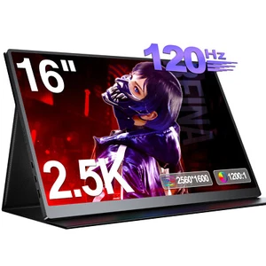 16" 2K Portabler Monitor 120Hz Gaming Monitor 16:10 PC Bildschirm HDMI Monitor - Bild 1 von 7