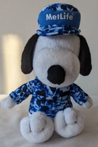 Snoopy MetLife 6" Plush Blue Camo Paw Print Military Plush Stuffed Animal Toy - Picture 1 of 7