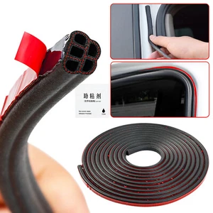 Tira de sellado de goma para capó de maletero de puerta de automóvil EPDM tiras climáticas de ruido 5M 16 pies - Imagen 1 de 10