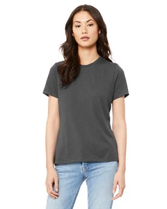 Bella + Canvas B6400 Ladies Relaxed Fit Crewneck Jersey Short Sleeve T-Shirt - Picture 1 of 42