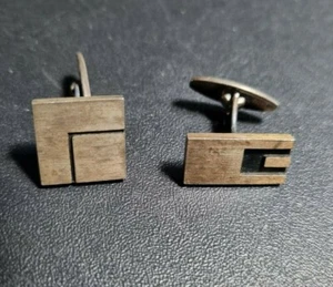 Vintage gemelli in argento sterling degli anni 50 - Foto 1 di 4
