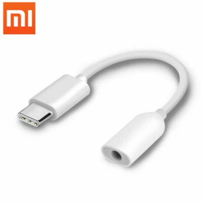 Cable Adaptador Audio Auriculares Original USB TIPO C a 3.5mm Para Xiaomi Mi 8 Mi 6 6X Foto 1 de 4