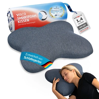 Seitenschläferkissen ACAMAR QuickDry | ergonomisches Schmetterlingskissen - Bild 1 von 4