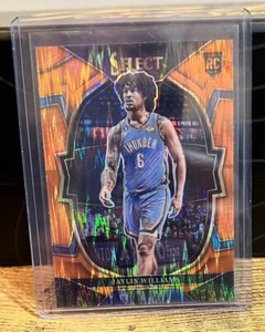 2022-23 Panini Select Basketball Flash Orange Prizm #99 Jaylin Williams (RC) - Picture 1 of 2
