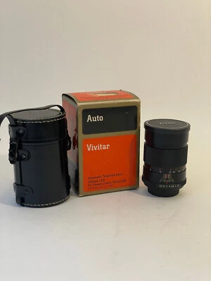 Lente Mamiya Vivitar 135 mm f/2,8 - Casi Como Nueva - Con Estuche de Cuero y Caja Original Foto 1 de 4