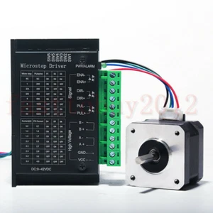 Nema 23 Stepper Motor TB6600 Driver 4-wires 8mm Shaft for DIY CNC Router Mill - Picture 1 of 16