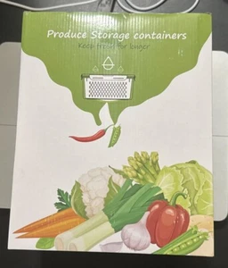 5 PCS Large Fruit Storage Containers for Fridge | Airtight & Dishwasher Safe - Picture 1 of 2