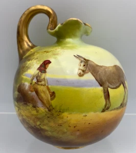 Royal Doulton Hand Painted Joseph Hancock Ovoid Donkey Jug - Picture 1 of 15